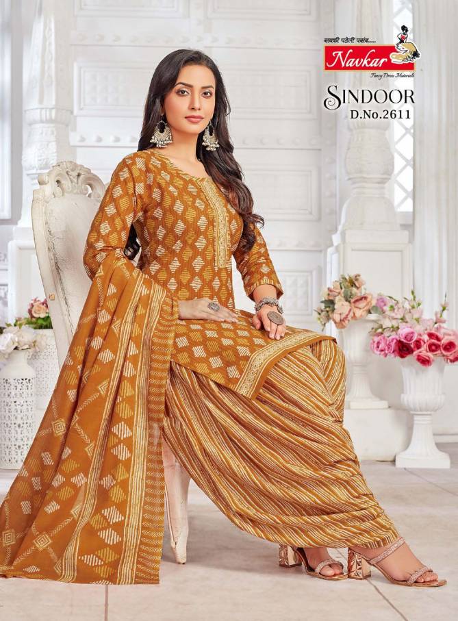 Sindoor Vol 26 By Navkar Cotton Printed Kurti With Bottom Dupatta Wholesale Shop In Surat
